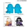 Brincos Pendentes de Fantasma de Halloween Exquisitos Molde de Silicone Chaveiro DIY Decoração Pingente Molde de Resina