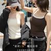Cabide - Estilo Puro Prazer Renda Decote U Alça Outono e Inverno Novo Doce e Picante Roupa Íntima com Bojo Top Sexy para Mulheres 1103