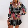 2026 Ropa Femenina Transfronteriza Europea y Americana Dropshipping Moda Otoño Nuevo Estilo Falda Corta Estampada Falda Retro Francesa Ceñida a la Cintura