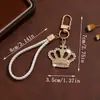 Llaveros europeos y americanos más vendidos transfronterizos, colgantes para bolsos, colgantes de moda con incrustaciones de diamantes, colgantes de corona personalizados de lujo, accesorios