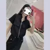 Verão 2025 Redutor de Idade Tendência Conjunto de Duas Peças Roupa de Trabalho Novo Conjunto de Saia Reta Feminino Cintura Alta Emagrecimento Chique Fashion