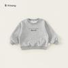 Envío Gratis Ropa Infantil Otoño Nuevas Llegadas Tops para Niños Estampado de Letras Manga Larga Manga Raglán Sudadera para Niños