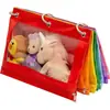 Bolsa para Archivos de Tres Agujeros con Doble Cremallera Ojal de Aire Carpeta para Oficina B5 Bolsa de Papelería Bolsa para Lápices de Gran Capacidad Rejillas de Almacenamiento