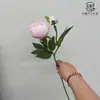 2 peonías artificiales, flores artificiales realistas de alta gama para decoración del hogar y arreglos florales de hotel