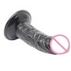 Pênis Simulado com Carne Macia, Realista com Ventosa, Puxador de Bolas, Expansão Vaginal e Anal, Inserção Manual, Masturbação, Brinquedo Anal