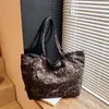 Otoño e Invierno Nuevo 2025 Estilo Coreano Simple Gran Capacidad Doble Cara Bolso de Hombro Casual Clásico Retro Bolso Tote para Viajar