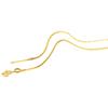 Collar Puzao de Retención de Color Fuerte Chapado en Oro de 24K con Cuentas en Forma de O de Caja Hueso de Serpiente Collar de Oro Arena Cadena Versátil DIY para Mujeres