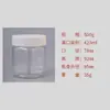Frasco de plástico transparente empaque sellado para alimentos frasco tapa de aluminio PET fruta seca té té azúcar bocadillos botella de boca ancha