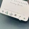 Agulha de Prata 925 Conjunto Único Pequeno e Exquisito de 6 Peças Brincos 2025 Novos Brincos de Design Nicho da Moda para Mulheres