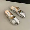 Versión de Cuero Suave~Estilo Retro Francés Punta de Mango Zapatos Mary Jane que Aumentan la Altura Mules Versátiles de Velcro para Viajes Diarios para Mujeres