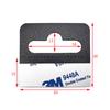 Gancho de PVC transparente para agujeros de avión, adhesivo autoadhesivo con forma de caja de color, con signo de interrogación, gancho de polipropileno esmerilado negro, disponible al por mayor.