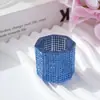 Copo de Cristal Popular Cravejado com Diamantes Sem Tampa, Copo de Cristal para Mistura, Ferramenta Transparente Espessa para Nail Art