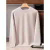 Suéter de Cachemira Grueso con Mangas Raglán para Hombre, 100% Cachemira Pura, Patrón Retorcido, Suéter de Punto de Cuello Redondo, Lujoso y Cálido