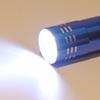 Lanterna 9 Leds, Três Pilhas AA, Mini Lanterna de Liga de Alumínio, LED de Mão com 9 Luzes com Logo a Laser