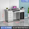 Escritorio de Oficina de Acero Inoxidable con Cajones, Escritorio para Computadora, Estación de Trabajo Gruesa para Taller de Purificación Libre de Polvo de Laboratorio Médico, Escritorio de Escritura
