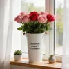 Balde de Flores Estilo Nórdico para Uso Doméstico, Balde de Flores Grande e Profundo para Água, Balde de Lata para Flores Frescas Hidropônicas de Floricultura, Vaso Grande para Decoração de Casa