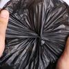 Saco de lixo doméstico acessível portátil espessado descartável preto tipo colete lixeira saco plástico cozinha grande
