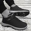Sapatos de algodão masculinos de inverno, botas de algodão plus size transfronteiriças, botas de neve espessas com forro de lã, calçados quentes para caminhada no comércio exterior