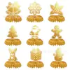Fiesta Navideña Transfronteriza Nuevos Suministros para Fiesta de Navidad Decoración Decoración de Mesa Navideña Adornos de Mesa de Panal