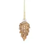 Pingente de Decoração de Árvore de Natal Sino de Vento para Pátio Pingente para Jardim Externo Pingente de Cristal Suprimento Transfronteiriço Pinha de Vidro