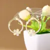 Brincos e Brincos de Flor de Zircônia Micro-Pavimentada Transfronteiriços Super Fada para Mulheres Amazon Xiyin Venda Quente Moda Brincos de Pétalas