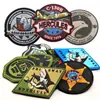 Procesamiento Personalizado Transfronterizo PVC Pegamento Suave Velcro Dibujos Animados Gota Plástico Marca Registrada Parche de Brazo Personalizable Logo
