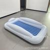 Cuna Inflable con Barandilla de Seguridad Plegable Portátil Inflable para Bebé Cama Flotada Colchón Inflable para Niños
