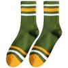 Calcetines largos para hombre otoño e invierno ins de moda a rayas calcetines deportivos calcetines para mujer calcetines de baloncesto de altura media Zhuji comercio exterior transfronterizo