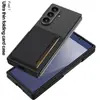 Funda para Teléfono Móvil Samsung Zfold7 Ultra Fina Estilo de Negocios Plegable Soporte para Tarjetas Tarjeta Anticaída para Teléfono Móvil Funda Protectora Transfronteriza