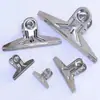 Carpeta de Acero Inoxidable Clip de Acero Grande, Mediano y Pequeño Clip para Exámenes Estudiantiles Suministros de Oficina Clip de Cola de Milano Clip de Cola Larga para Boletos