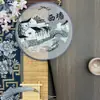 Cidade Antiga Xiantang Wuzhen Leque Bordado Estilo Antigo Leque Bordado de Suzhou Cidade Aquática de Jiangnan Chuvosa Fábrica de Leques Bordados Venda Direta Atacado