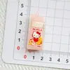 Taza de Jugo de Gato Realista 3D Accesorios de Resina Pegamento de Crema Adornos DIY Colgante de Llavero Imán para Nevera Materiales