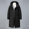 [Comercio Exterior Transfronterizo] Chaqueta de Plumas de Nuevo Estilo para Hombre, Abrigo Cálido Largo de Invierno para Exteriores con Capucha para Hombres y Mujeres Jóvenes
