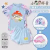 Traje de Baño Infantil de Dibujos Animados Inspirado en Fiesta de Huevos Verano Niñas Dos Piezas Protección Solar Secado Rápido Nuevo Modelo
