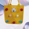 Bolsa de Fieltro Hecha a Medida de Dibujos Animados con Pompones, Bolso de Mano de Fieltro, Bolsa de Regalo, Boda, Primer Cumpleaños, Regalo para Bebé, Bolsa Pequeña