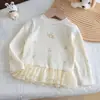 Camiseta de manga larga para niña otoño 2026 nuevo top de princesa ropa de bebé primavera y otoño camisa base de rayas para niños