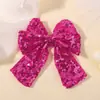 Pinza para el pelo popular transfronteriza con lazo de lentejuelas para niños, accesorio para el pelo de niña para actuación y baile, tocado para bebé 5200