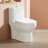 MEIKA Vaso Sanitário Cerâmico de Alta Qualidade Economizador de Água Descarga Dupla Peça Única WC para Uso Residencial e em Projetos T1612
