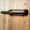 Soporte de Pared de Hierro Forjado para una Sola Botella de Vino Tinto y Licor, Creativo Colgador de Copas de Vino, Gabinete de Vino para Uso Doméstico