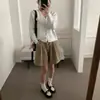 Suéter de Tricô Elegante e Suave Estilo Coreano para Mulheres, Novo Outono e Inverno, Solto e Preguiçoso, Versátil