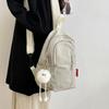 Bolsa de Peito Simples Estilo Japonês Bolsa de Ombro Casual Diária para Viagem de Estudante Compras Bolsa Transversal Impermeável Color Sólido da Moda para Deslocamento