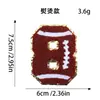 Parches de bordado digital para toallas, insignias bordadas, parches para ropa de la serie de fútbol, rugby y baloncesto más vendida transfronteriza