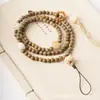Argentina Sándalo Verde Pastillas Cuentas DIY Bodhi Ágata Cuentas de Rosario Doble Círculo Hombres y Mujeres Juego Cultural Cuentas de Buda Pulsera Venta al por Mayor