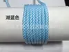 Em Estoque Calça de Moletom Duas Cores Sarja Encriptada Fio de Poliéster 5mm Cordão na Cintura Cintura de Corta-Vento Fio Cardado Tecelagem Manual DIY