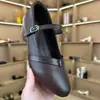 Zapatos Retro Mary Jane, colección de otoño para mujer, planos de una tira y puntera baja, diseño simple de retazos, suela suave, adecuados para el trabajo, zapatos elegantes para mujer