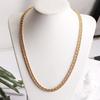 Joyería de moda collar NK de lado plano para hombre personalidad cadena de oro de 18K cadena de cable suministro de comercio electrónico transfronterizo de AliExpress ahora