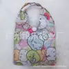 Bolsa de Compras Dobrável Impermeável com Estampa Material 210D Xadrez Bolsa 2 em 1 Bolsa de Compras Desenho Animado Bolsa Protetora Impermeável