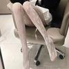Europeu e Americano assimétrico losango meia arrastão meias sexy jacquard oco retro meia-calça sexy meias arrastão