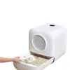É uma Caixa de Areia para Gatos Totalmente Fechada, Extra Grande para Gatos Pequenos e Grandes, com Design de Corredor, Odor Controlado e Anti-Salpicos, Adequada para Gatos