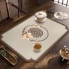 Novo Tapete de Chá Zen Chinês Caminho de Mesa Estilo Chinês Tapete Drenante de Lama Diatomácea Pano Almofada de Mesa de Chá Absorvente Porta-copos Seco para Mesa de Chá